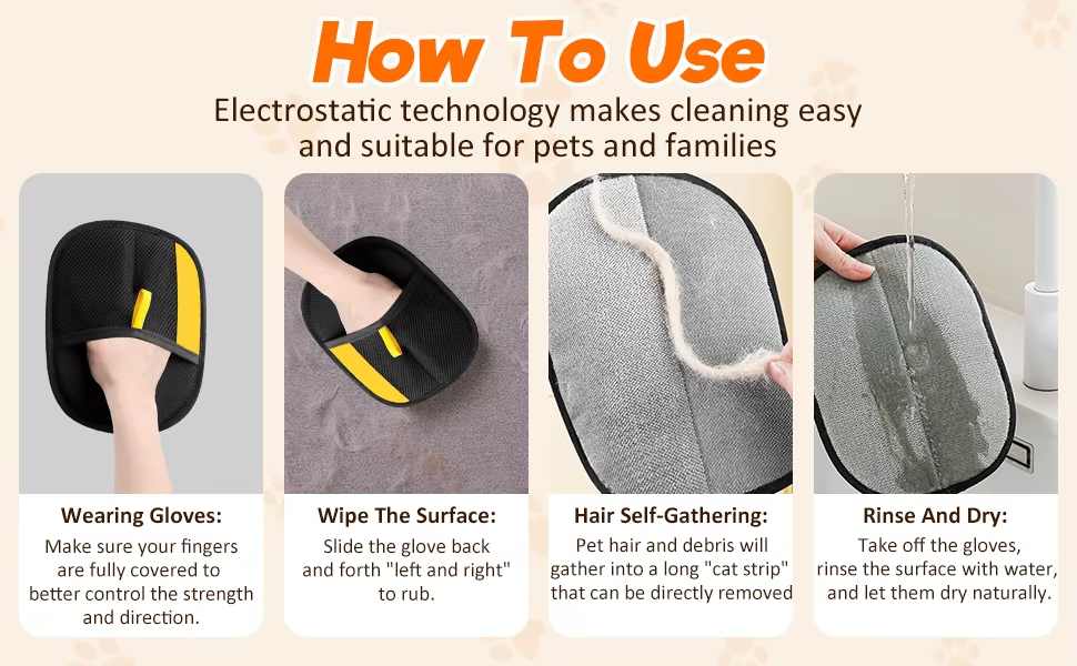 Pet Double Sided Beauty Gloves